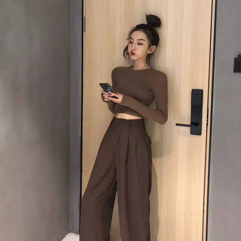 Loose Straight Wild Wide-Leg Casual Pants